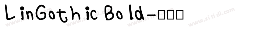 LinGothic Bold字体转换